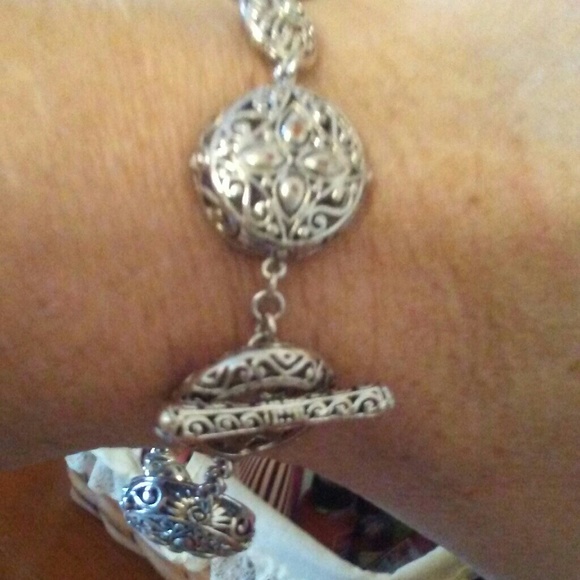 Sterling Silver 925 Toggle Bracelet - Picture 5 of 6